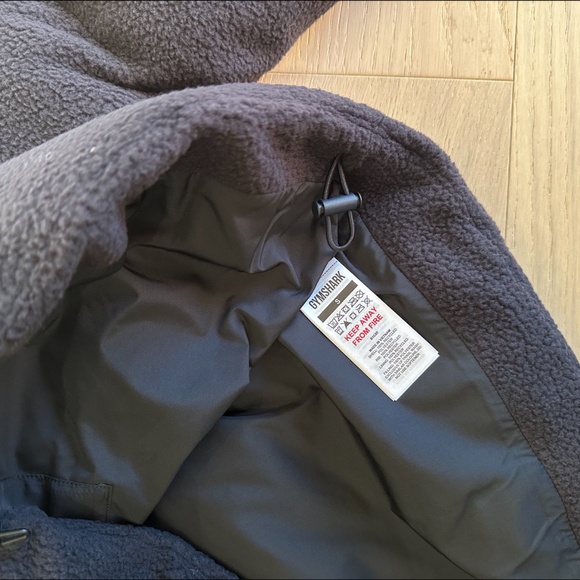 NWT - GYMSHARK - Borg Puffer Jacket (Black / Size S) - Picture 7 of 9